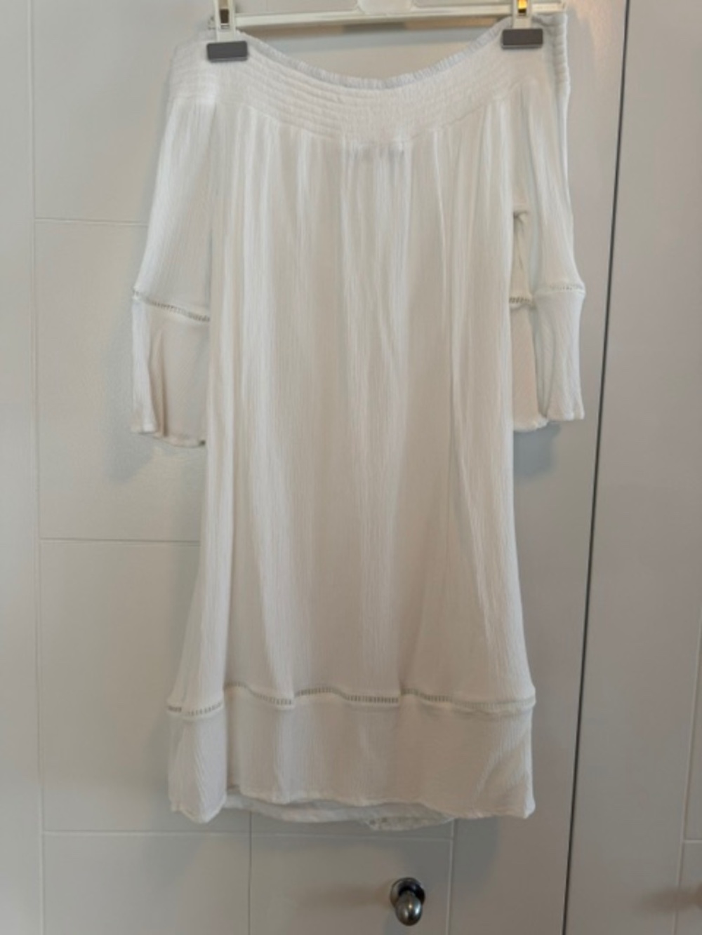 OFF-SHOULDER DRESS - WHITE - Size M